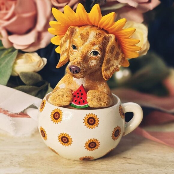 Hamilton Collection Cups of Affection Bright as the Sun Dachshund - Picture 2 of 10